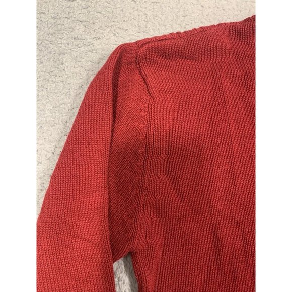 R&R Outdoors Men's Red Cable Knit Sweater Cotton Pullover XL Classic‎ - Picture 9 of 9
